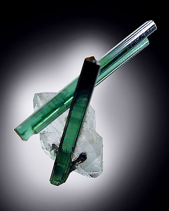 Mineral Specimens: Elbaite Tourmaline and Quartz from Minas Gerais, Brazil