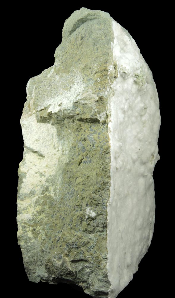 Detail view of mineral Artinite for sale from Spring Street at Medford Road, Staten Island, New York City, Richmond County, New York