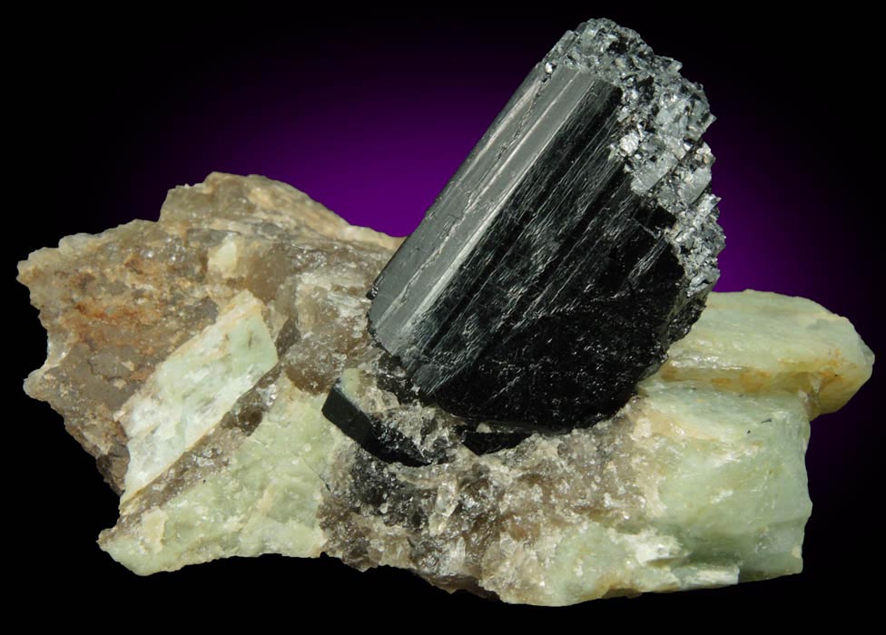 Mineral Schorl Tourmaline in Quartz-Albite for sale from west shore of Manhattan Island at 102 Street, New York City, New York County, New York