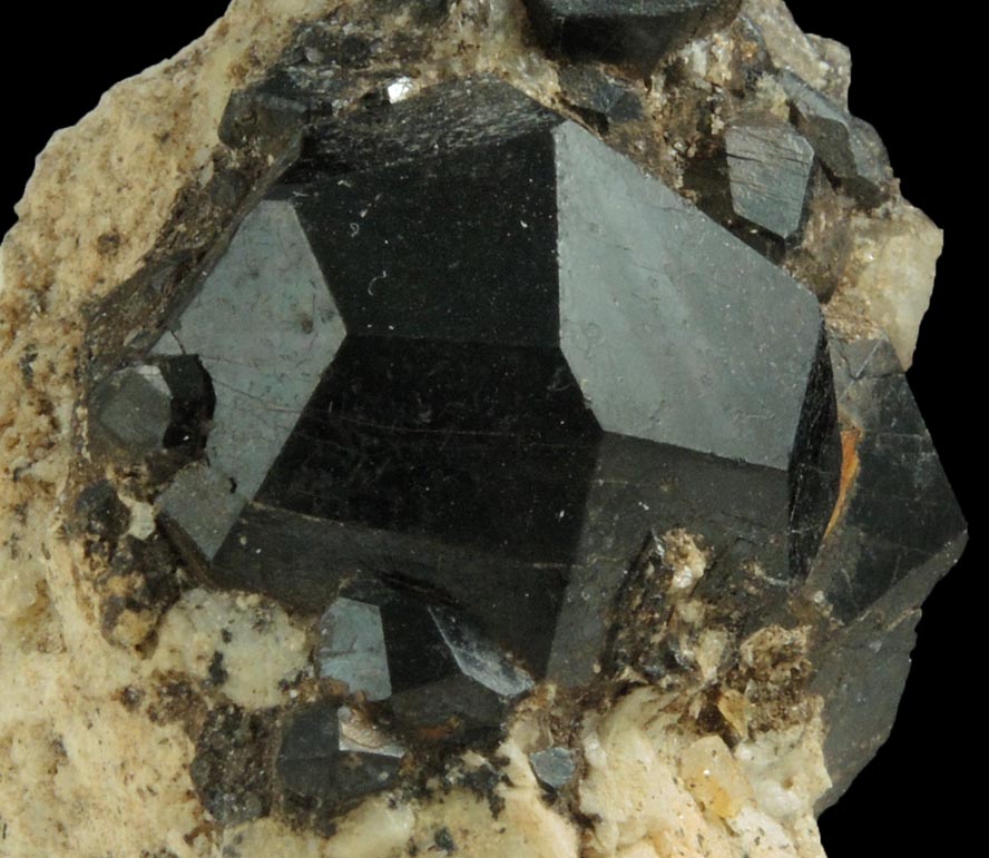 Detail view of mineral Almandine Garnet for sale from Broadway at 36th Street, Manhattan Island, New York City, New York County, New York