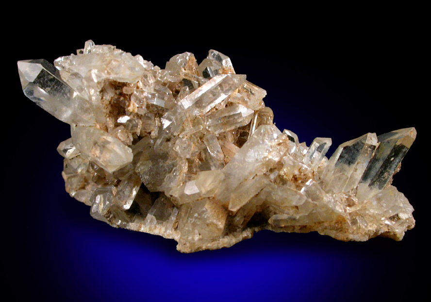 Quartz cluster from 104th Street at Central Park West  in Central Park, Manhattan 