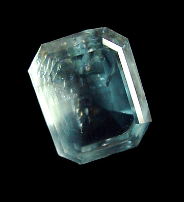 Mineral Specimens: Beryl var. Aquamarine, cut from #539 from N. spur of Long Hill, Haddam, Connecticut